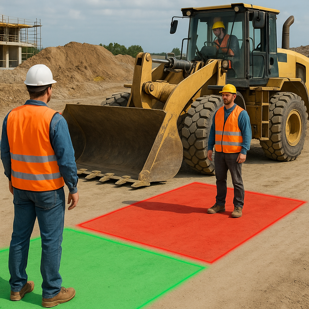 AI-based Safety Zone Monitoring on Construction Sites